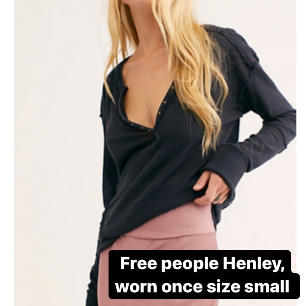 Free people Henley military top size small